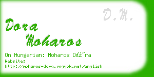 dora moharos business card